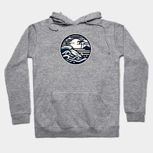 Waves in the beach Hoodie